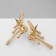 Earrings with pearls "abstraction" reverence, color gold