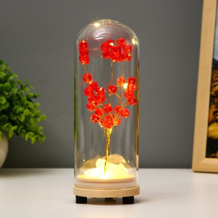 Nightlight "Red composition" LED from batteries 3xlr44 7x7x19 cm Risalux