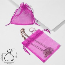 Gift bag, 9 × 12, raspberry color