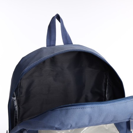 School set. A backpack with a zipper, core, bag, pencil case, bag for coins, blue color-8
