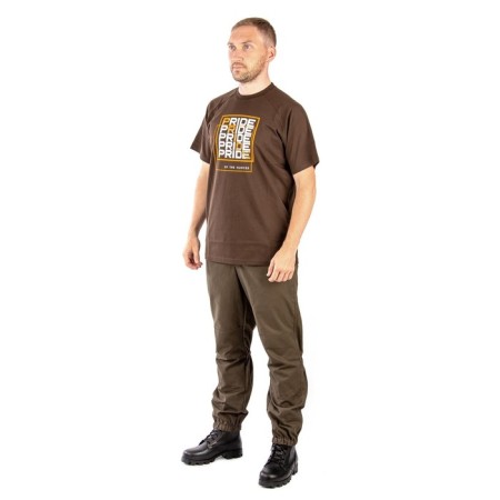Pride Quadro T-shirt, cotton, dark brown, rs XS-3