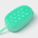 Silicone brush for the body with foam rubber "Mouse", green color