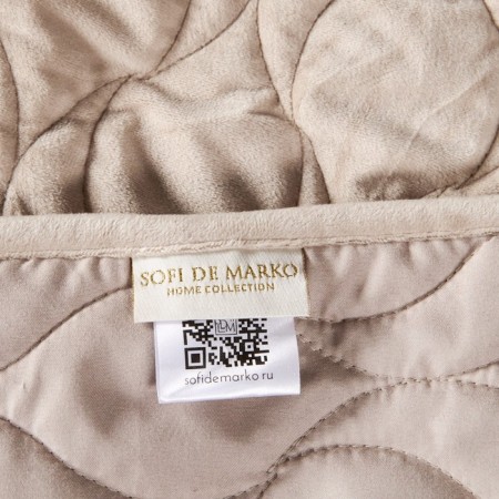 Sofi de Marko “Nobilis” bedspread, size 240x260 cm, light-beige color-1