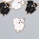 Decor for creativity metal, enamel "Ghost", 2.6 × 2.3 cm, mix