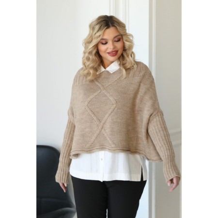 Female jumper, size 62, beige color-5