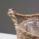 Kashpo wicker "Tanzania" with a pen, 21.5x21.5x18.8 cm, natural, white