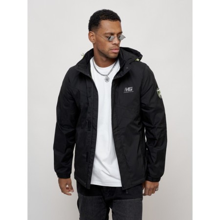 Sports male jacket, size 52, black color-6