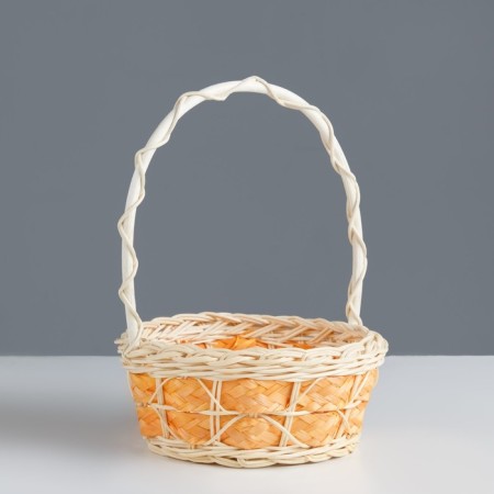A set of wicker baskets from 3: D20 H 8/27; D17 H 7 H 25; D13 H 6 H 21 cm. (Ratan)-2