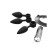 A set of anal plugs Bathmate Ana Training Plugs Vibe, silicone, black color