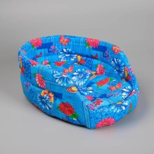 Ovalnoye lying with a side, 38 x 25 x 14 cm, mix of flowers