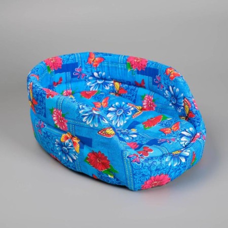 Ovalnoye lying with a side, 38 x 25 x 14 cm, mix of flowers
