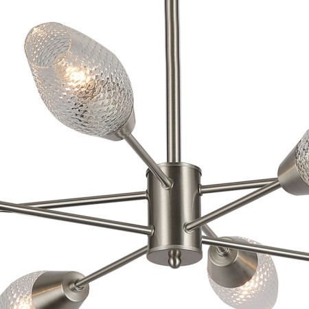 Lamp on the rod 8x60W E14, size 92.5x92.5x47 cm-4