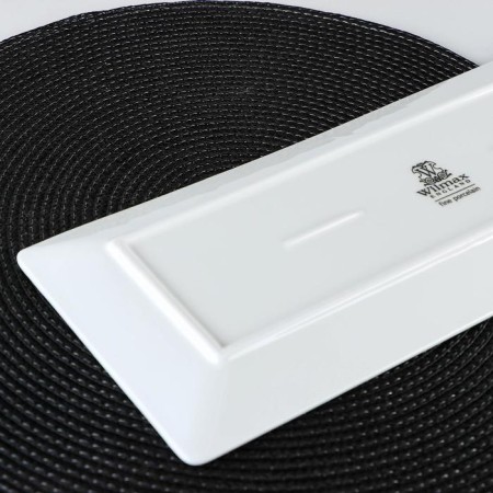 Porcelain dish for sushi/Canap Wilmax, 35 × 13 cm, white color-2