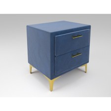 Тумба прикроватная  Рошаль 500х400х570 Синий Велюр