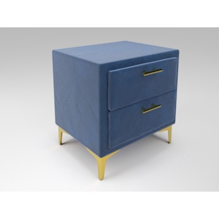 Tumbling bedside room 500x400x570 Blue velor