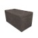 Puff with a lid and weighting, 800 × 400 × 420 mm, Dakota velor, NUT color