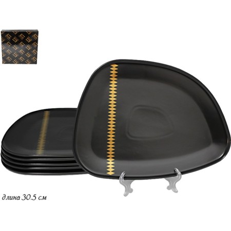 Set of plates Lenardi Tekito, length 30.5 cm, 6 pcs