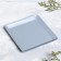 Summary Metal "plate", 12.6x12.6x1.3 cm, gray