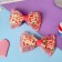 Hair clamp "Bow Christin" (set 2 pcs) vegetables, 4.5 cm, pale pink