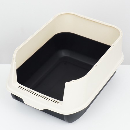 The toilet is closed with a folding top of 36 x 51 x 34 cm, black-5