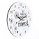 Wall clock, series: Happiness, "Be happy!", Discrete move, D-23.5 cm