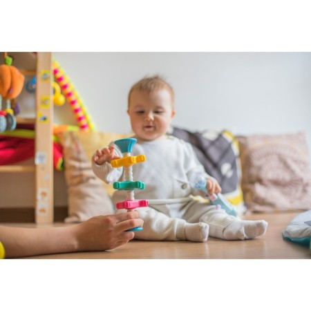Developing toy Pyramid "Twist me" with gears, rattle, crumb I-10