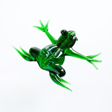 Figure made of glass "Kvaksha" 3.5x6.5x5cm-2