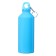 Water bottle, 500 ml, aluminum case, plastic, blue