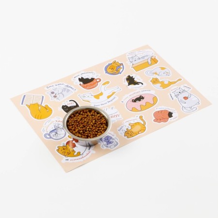 Rug for a bowl "Pigger" 43 x 28 cm "cat Joy"-2