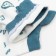 Women's socks minku "drawings", blue color, size 36-39 (23-25 ​​cm)