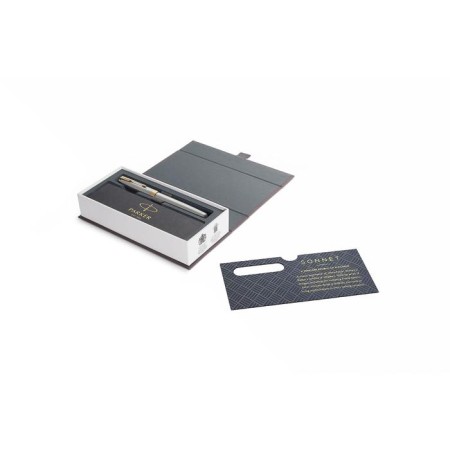 Feature pen Parker Sonnet Core F527 Stainless Steel GT F, stainless steel case, blue ink-3