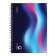 A notebook B5 80 sheets in a cage on a spiral Erichkrause IQ Fineline, B5, glossy, laminated mix