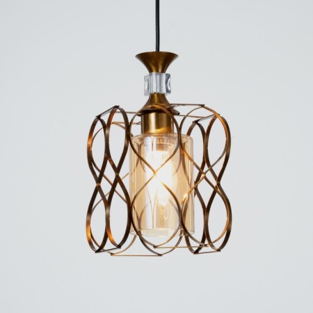 Bayerlux lamp "Infinity" E27 40W gold 15.5x15.5x18-118 cm-2