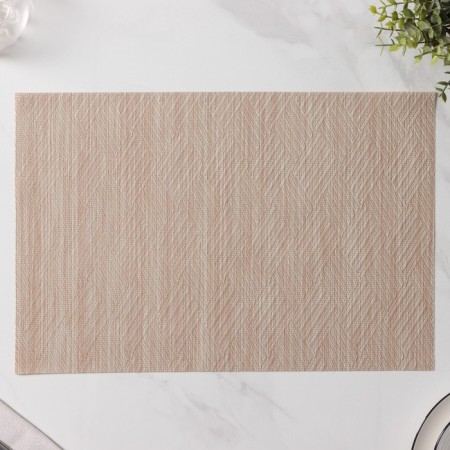Set of serving napkins on the table "Ann", 4 pcs, 30 × 45 cm, beige color-4