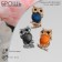 Brooch "Eagle owl" mini, color mix (indivisible packing 12 pcs., Price per pcs.)