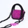 Magneta bag, long belt, purple color