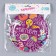 Paper plate "Birthday", in the set of 6 pcs., Purple color