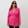 Women's jacket with a Mist Plus-Size belt, r.56, pink
