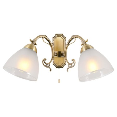 Sconces Citilux "Latur" CL413421, 24x20 cm, 2x75W, e27, brown color