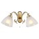 Sconces Citilux "Latur" CL413421, 24x20 cm, 2x75W, e27, brown color