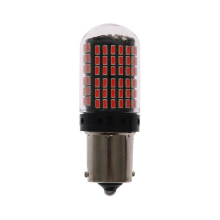 Auto Stuffing LED P21W 1156, 144 SMD, 12 V, Canbus, Light Red-1
