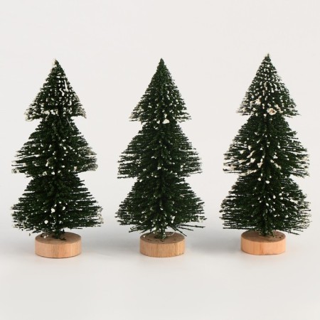 Miniature Puppet "Christmas tree with snow", set of 3 pcs., Size 1 pc. - 8 × 4 × 4 cm-3