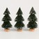 Miniature Puppet "Christmas tree with snow", set of 3 pcs., Size 1 pc. - 8 × 4 × 4 cm
