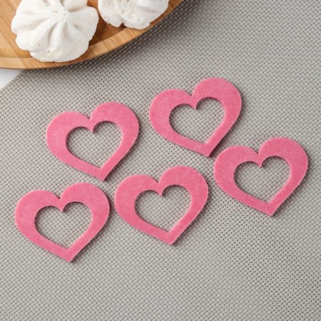 Silicone form "Heart for Chocolate", 5.5 × 4 cm, transparent color-1
