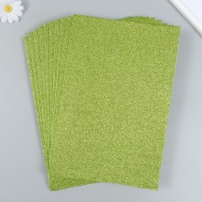 Glitter felt 20x30 cm 2 mm, light green