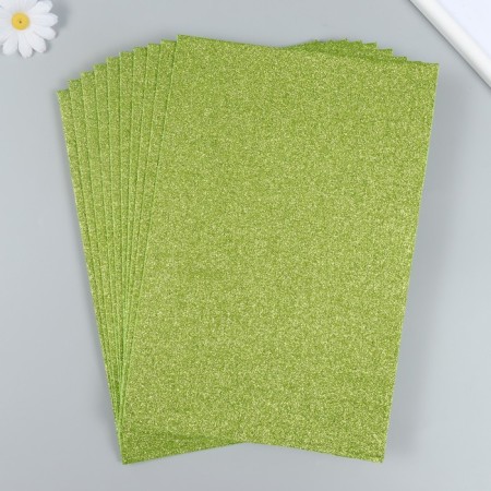 Glitter felt 20x30 cm 2 mm, light green