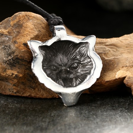 Amulet-cords, Totem "Wolf sign" No. 48, metallic-2