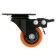 Furniture wheel CAPPIO, D = 38 mm, rotary, with a stop, PVC coating
