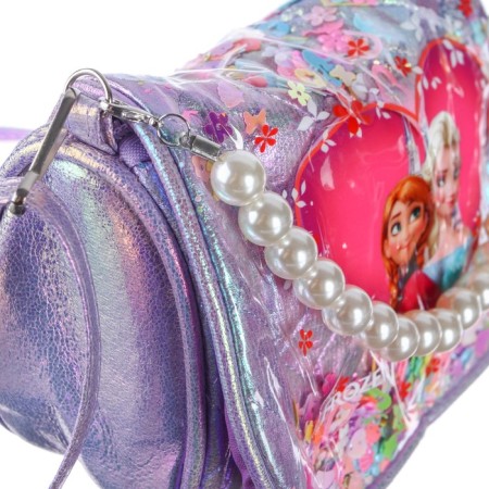 Children's bag on the valve, 6x12x16 cm, adjustable belt, purple mix-5