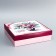 The box is folding, the lid is, “Bouquet of flowers”, 30 x 30 x 8 cm without a window